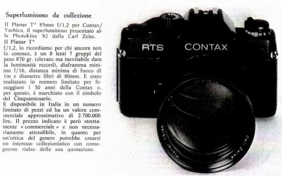 collezione -obiettivo Planar